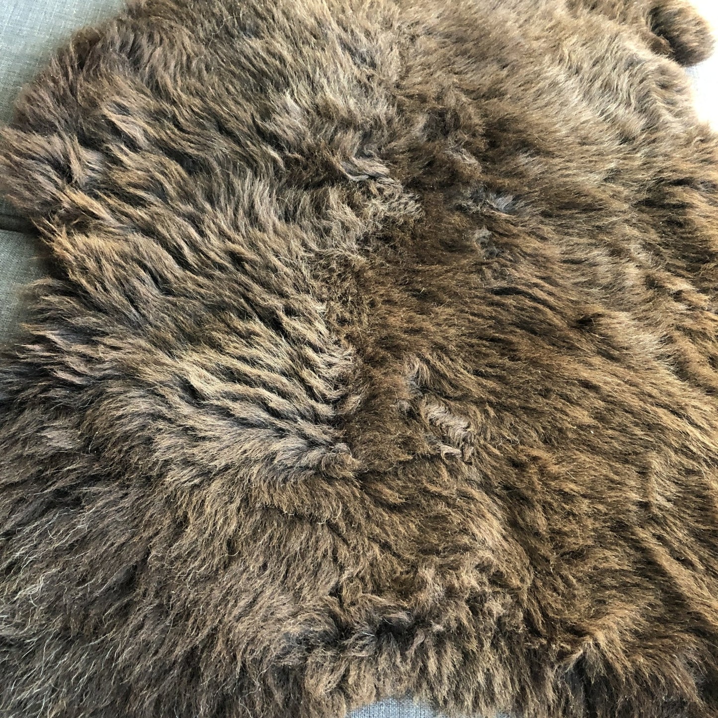 Natural British Brown Sheepskin Rug | Throw | Wildash London