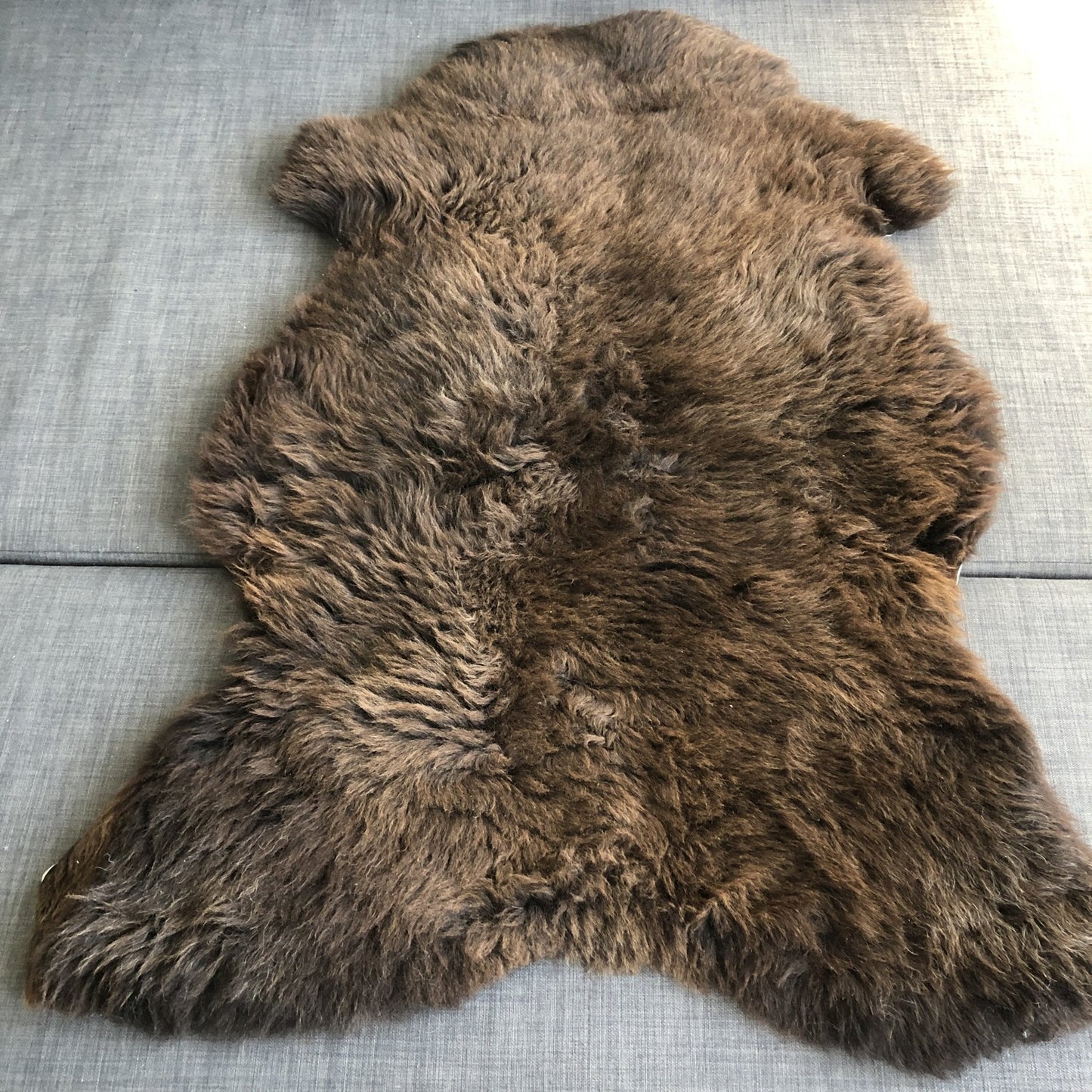 Natural British Brown Sheepskin Rug | Throw | Wildash London
