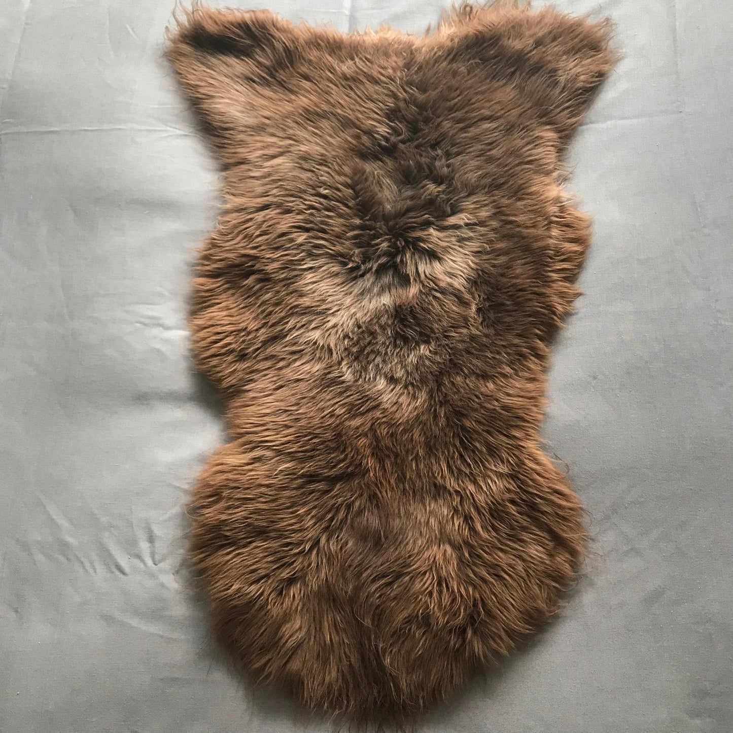 Natural British Brown Sheepskin Rug | Throw | Wildash London