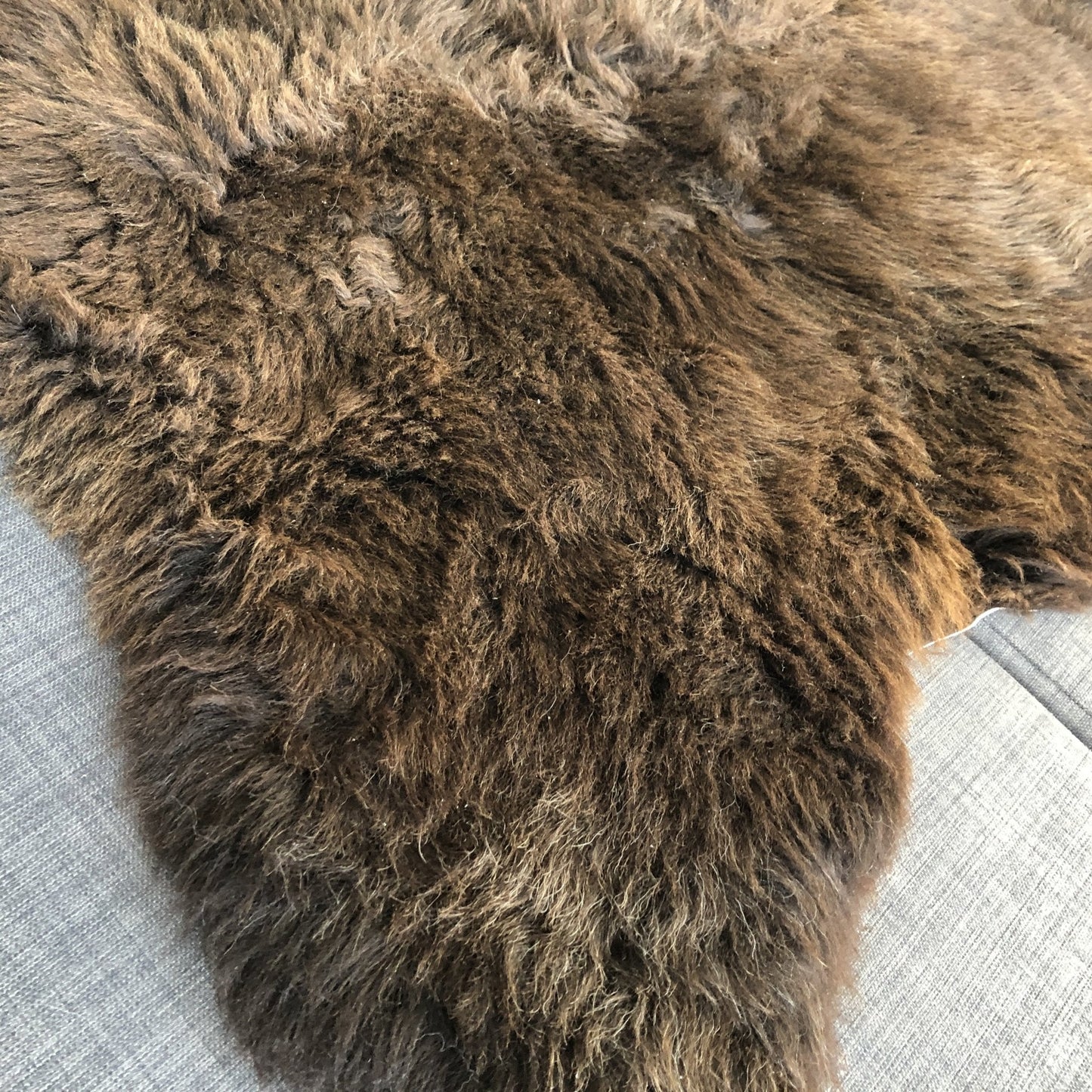 Natural British Brown Sheepskin Rug | Throw | Wildash London
