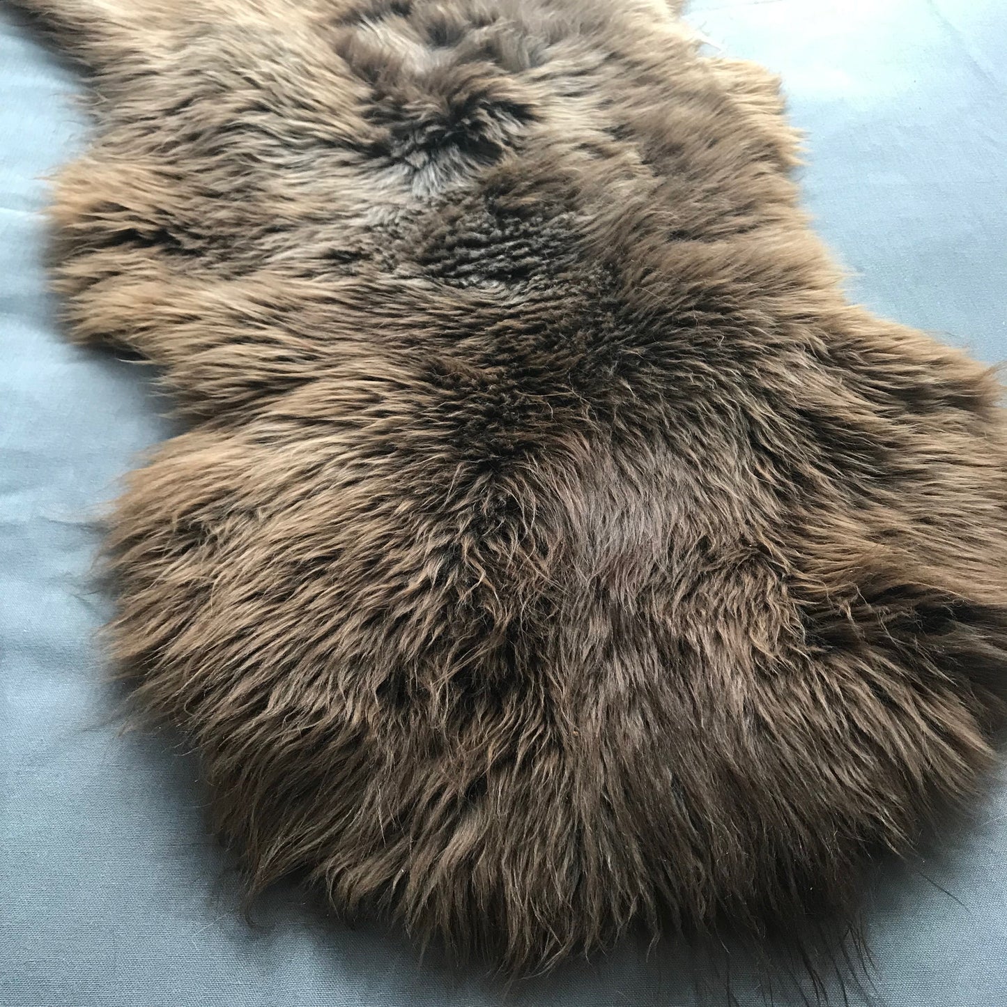 Natural British Brown Sheepskin Rug | Throw | Wildash London