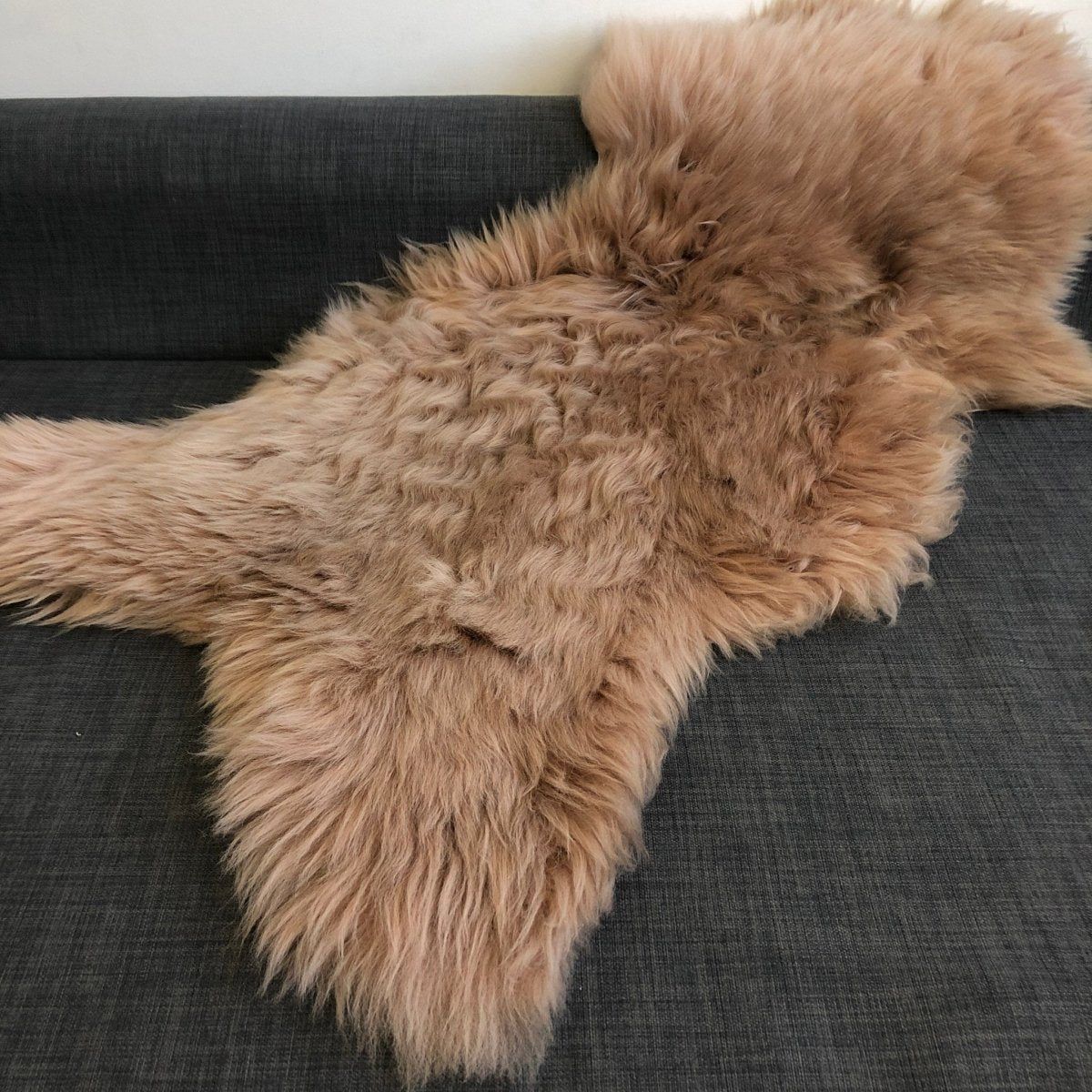 British Honey Gold Sheepskin Rug Sheep Skin Throw 100% Natural English Fleece - British Sheepskin